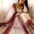 Off-white georgette embroidered flared gown set