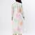 White floral cotton kurta set