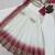 Off-white georgette embroidered flared gown set