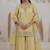 Yellow crepe embroidered palazzo set