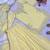 Yellow crepe embroidered palazzo set