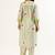 Green cotton linen kurta set