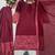 Wine crepe embroidered farshi salwar set