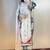 Off-white silk blend embroidered kurta set