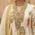 White floral printed cotton kurta set