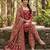 Pink floral printed cotton kurta set