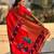 Red Woven Design Silk Blend Paithani Saree with blouse 