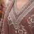 Brown floral printed cotton kurta set