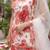 White floral printed viscose rayon kurta set