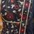 Black floral printed cotton kurta set