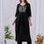 Black embroidered mul cotton kurta pant dupatta set