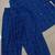 Blue cotton printde bandhej ethnic kurta set with dupatta