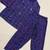 Purple cotton printde bandhej ethnic kurta set with dupatta