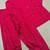 Pink cotton printde bandhej ethnic kurta set with dupatta