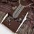 brown unstitched thread zari embroidery with woven dupatta chanderi dress material