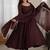 Fancy brown full flared anarkali kurta pant set with lace dupatta for girls & women