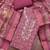 multi unstitched shimmer print handwork with printed dupatta linen dress material