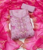 multi unstitched handwork position print embroidery with embroidered dupatta viscose salsa dress material