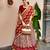 maroon silk blend printed traditional lehenga choli