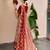 maroon silk blend printed traditional lehenga choli
