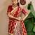 maroon silk blend printed traditional lehenga choli