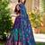purple silk blend printed traditional lehenga choli upto 42