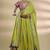 light green silk blend embroidered traditional lehenga choli upto 44