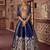 royal blue silk blend embroidered traditional lehenga choli upto 44