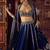 royal blue silk blend embroidered traditional lehenga choli upto 44
