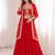 red georgette embroidered traditional lehenga choli