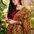 red silk blend printed traditional lehenga choli upto 42