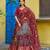 grey silk blend printed traditional lehenga choli upto 42