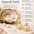 Certified natural freshwater pearls jewellery pearl drop earrings with cz stud and gold-tone multi-hoop
