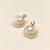 Certified natural freshwater pearls jewellery pearl drop earrings with cz stud and gold-tone multi-hoop