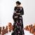 black silk blend printed fashion lehenga choli