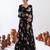 black silk blend printed fashion lehenga choli