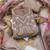 brown unstitched thread embroidery handwork with digital printed dupatta silk blend dress material