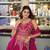 magenta silk blend embroidered traditional lehenga choli upto 42