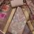 brown unstitched thread embroidery handwork with digital printed dupatta silk blend dress material