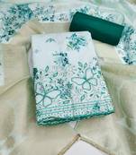 multi unstitched digital print beads work with printed dupatta jaam dress material