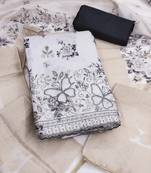 multi unstitched digital print beads work with printed dupatta jaam dress material