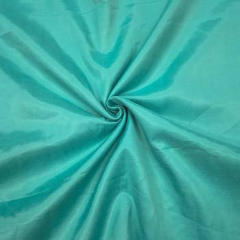 sea green unstitched thread embroidery handwork with digital printed dupatta silk blend dress material 3