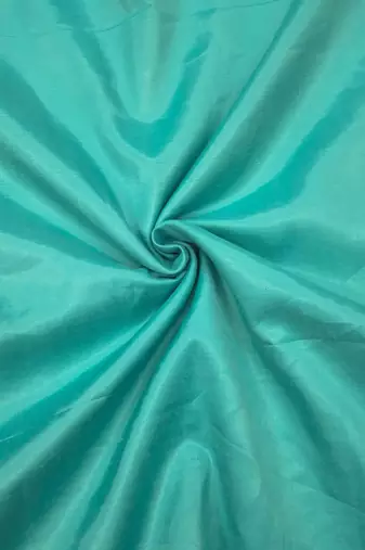sea green unstitched thread embroidery handwork with digital printed dupatta silk blend dress material