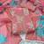 baby pink unstitched thread embroidery handwork with digital printed dupatta silk blend dress material