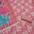 baby pink unstitched thread embroidery handwork with digital printed dupatta silk blend dress material