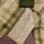 multi unstitched shimmer print handwork with printed dupatta linen dress material