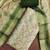 multi unstitched shimmer print handwork with printed dupatta linen dress material