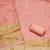 peach unstitched weaving handwork with woven dupatta dress material