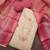multi unstitched shimmer print handwork with printed dupatta linen dress material