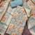 multi unstitched shimmer print handwork with printed dupatta linen dress material